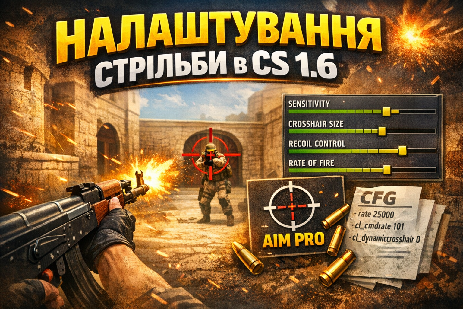 Налаштування стрільби в кс 1.6